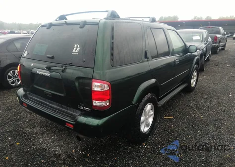 2001 Nissan Pathfinder Le из США, поврежденный, VIN JN8DR09Y71W578406
